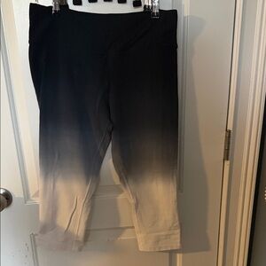 Nike Black and White Ombre Cropped Pants